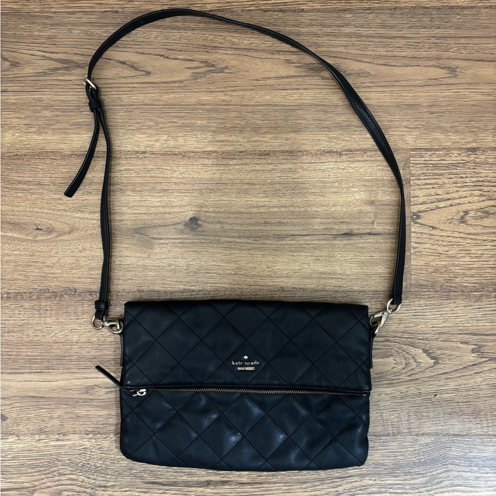 Kate Spade Quilted Black Crossbody Bag